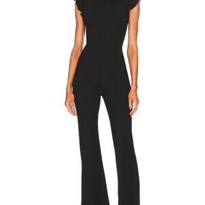 Black Ruffle Sleeve Top